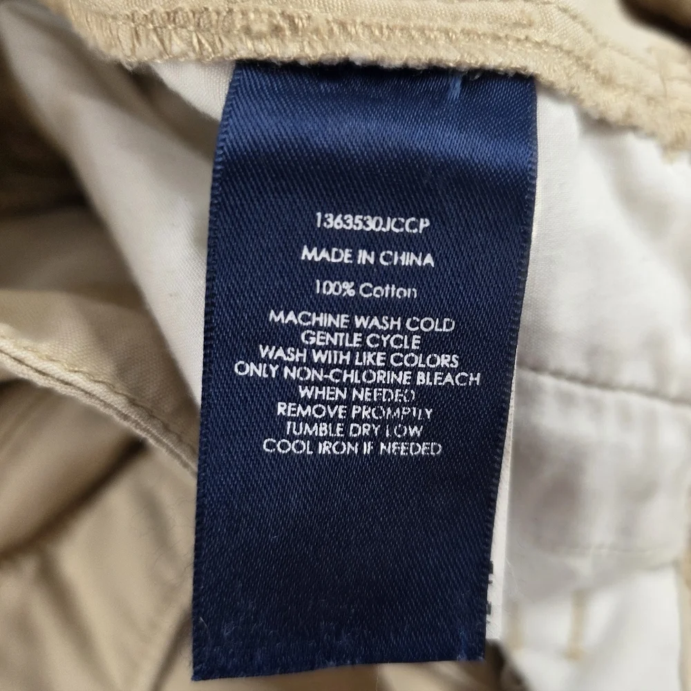 Ralph Lauren Sport Women’s Y2K Cargo Pants Size 6 Khaki Utility Cotton Zip Vtg - Picture 9 of 9